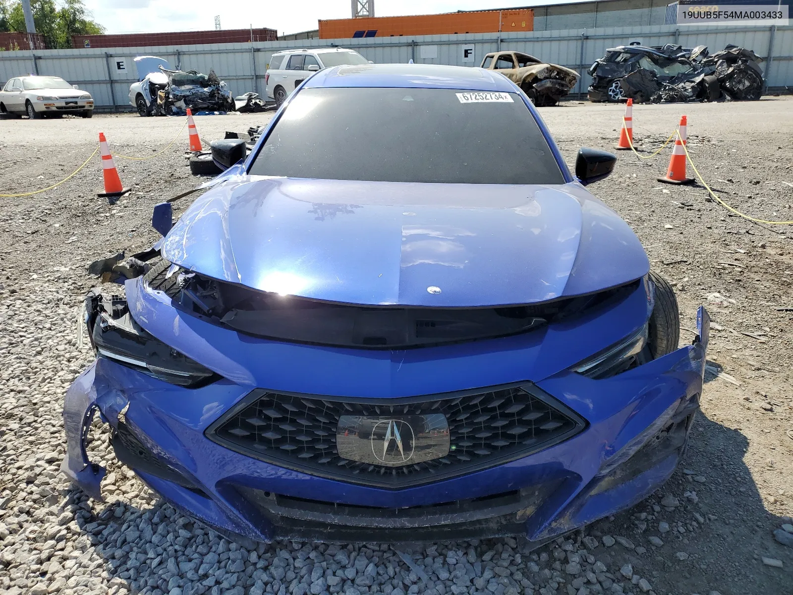 2021 Acura Tlx Tech A VIN: 19UUB5F54MA003433 Lot: 67252734