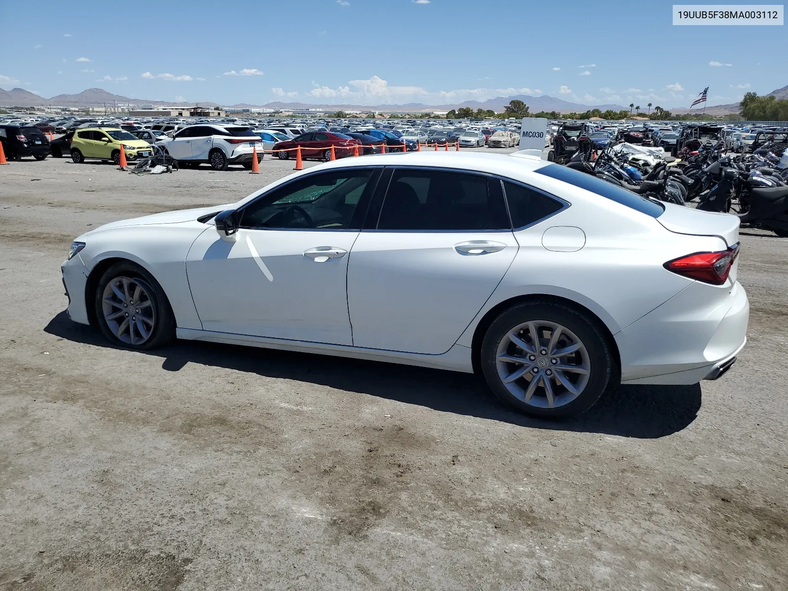 2021 Acura Tlx VIN: 19UUB5F38MA003112 Lot: 68263614