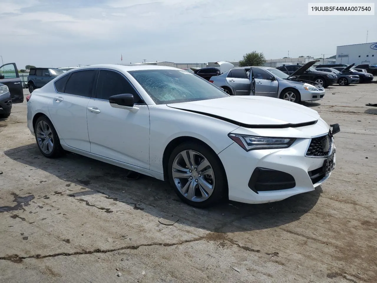 2021 Acura Tlx Technology VIN: 19UUB5F44MA007540 Lot: 68740264