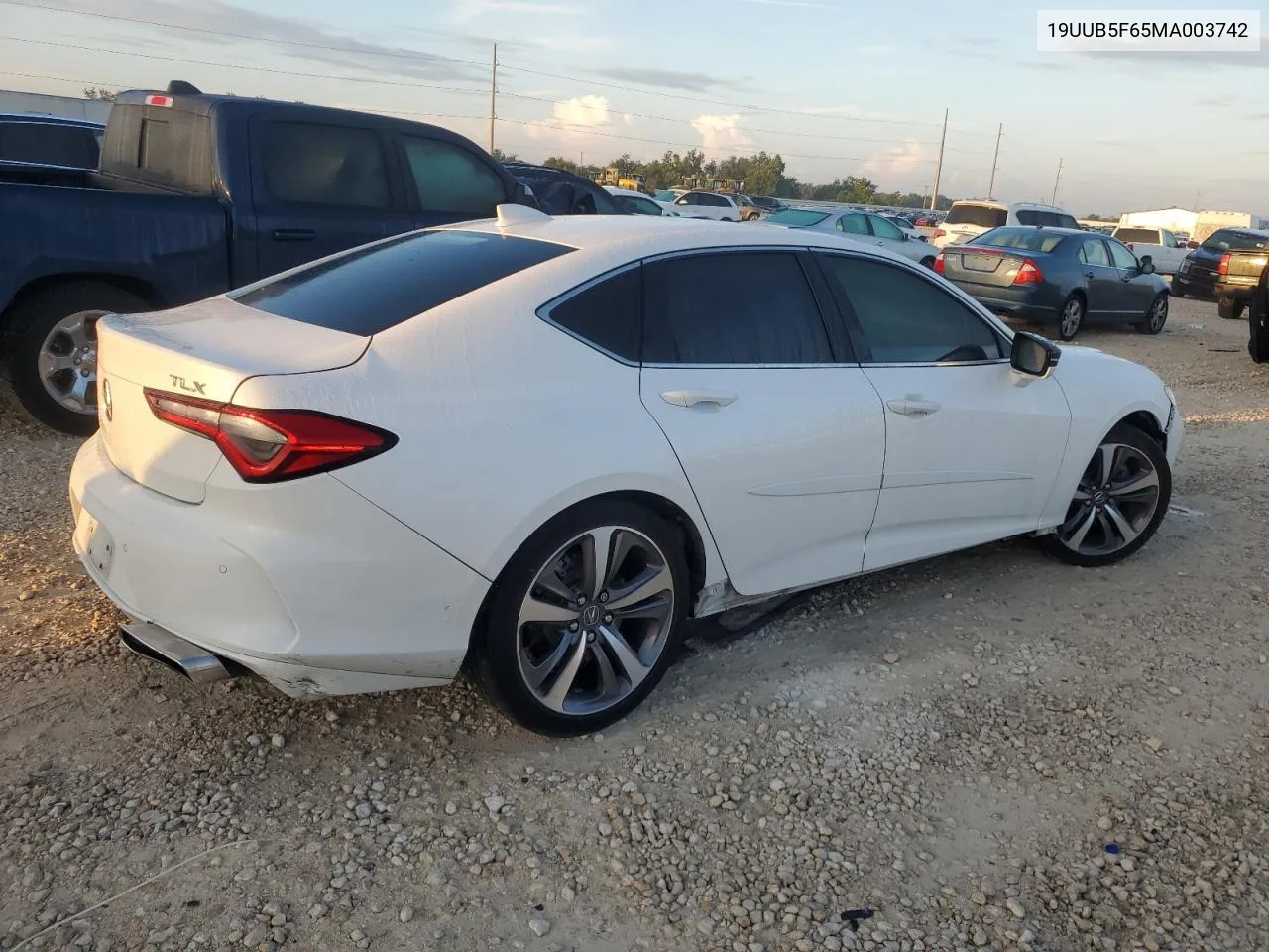 2021 Acura Tlx Advance VIN: 19UUB5F65MA003742 Lot: 69215034