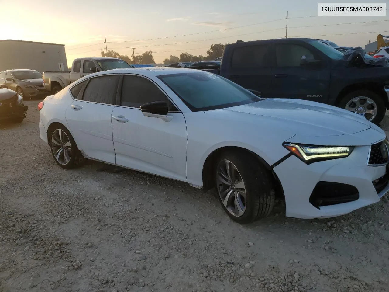 2021 Acura Tlx Advance VIN: 19UUB5F65MA003742 Lot: 69215034