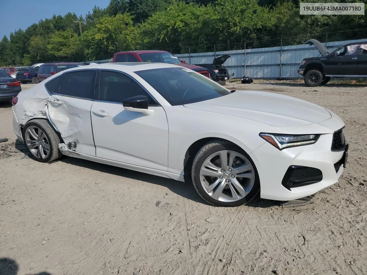 2021 Acura Tlx Technology VIN: 19UUB6F43MA007180 Lot: 69319204