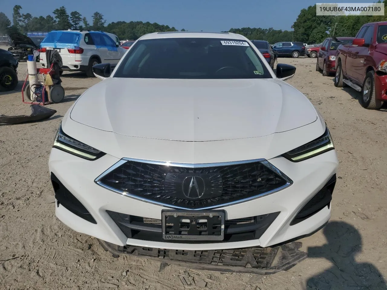 2021 Acura Tlx Technology VIN: 19UUB6F43MA007180 Lot: 69319204