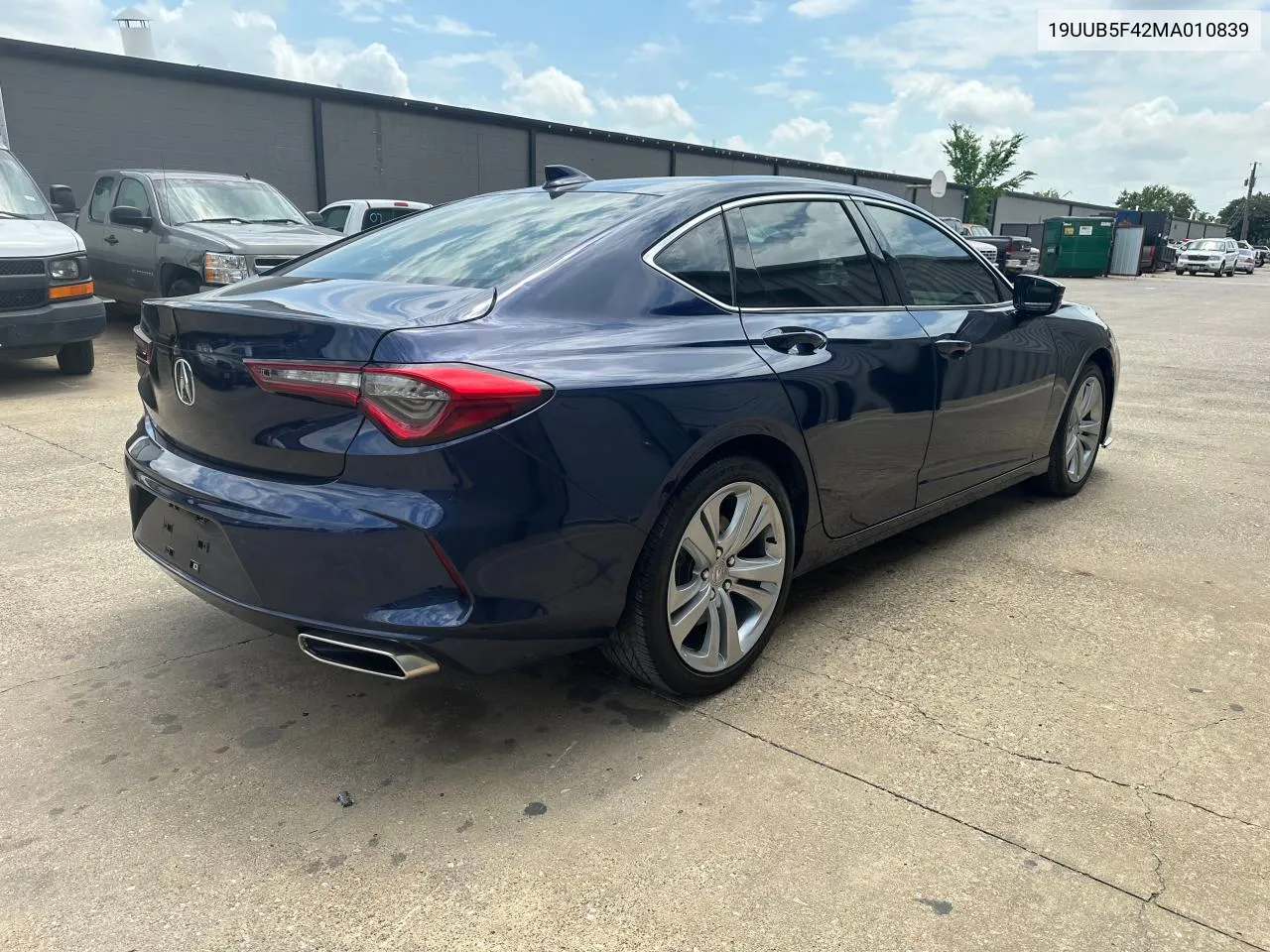 2021 Acura Tlx Technology VIN: 19UUB5F42MA010839 Lot: 69842174