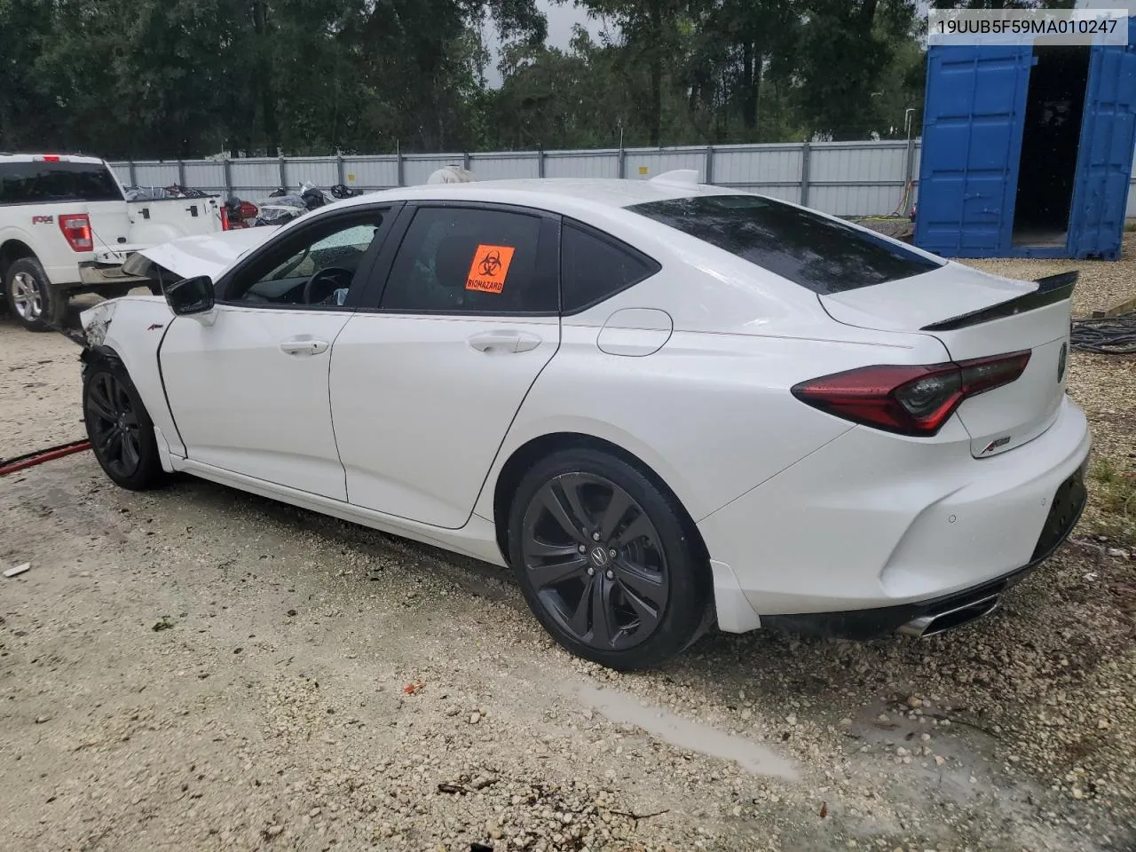 2021 Acura Tlx Tech A VIN: 19UUB5F59MA010247 Lot: 70041094