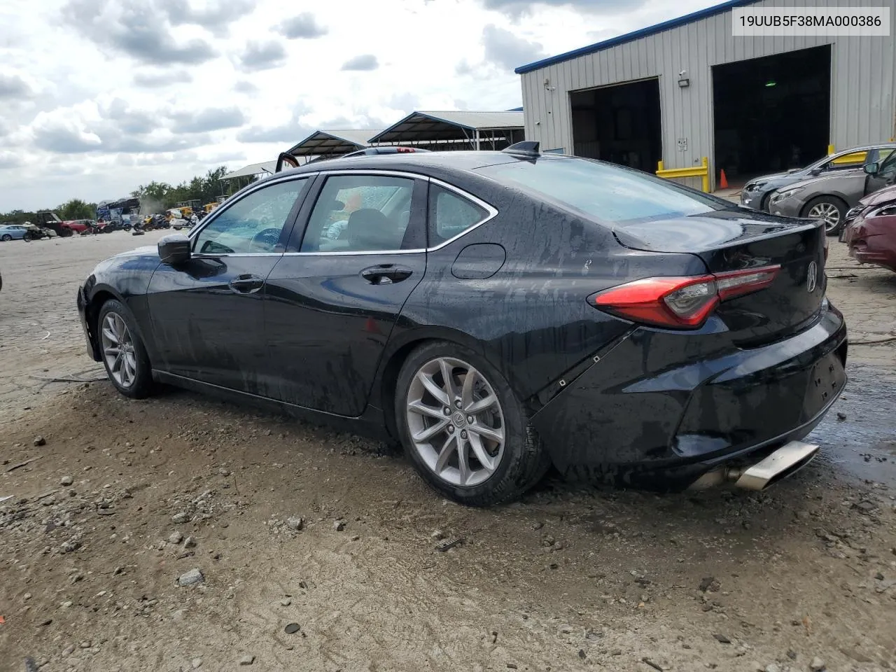 2021 Acura Tlx VIN: 19UUB5F38MA000386 Lot: 70232764