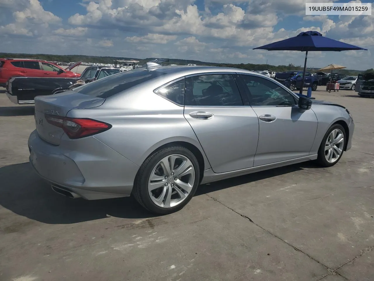 2021 Acura Tlx Technology VIN: 19UUB5F49MA015259 Lot: 70728854