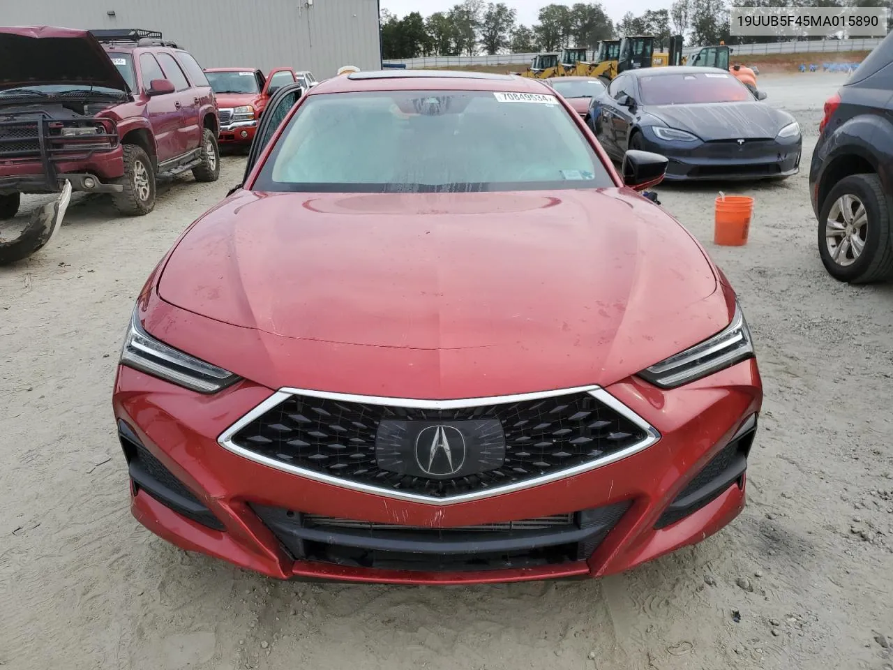 2021 Acura Tlx Technology VIN: 19UUB5F45MA015890 Lot: 70849534