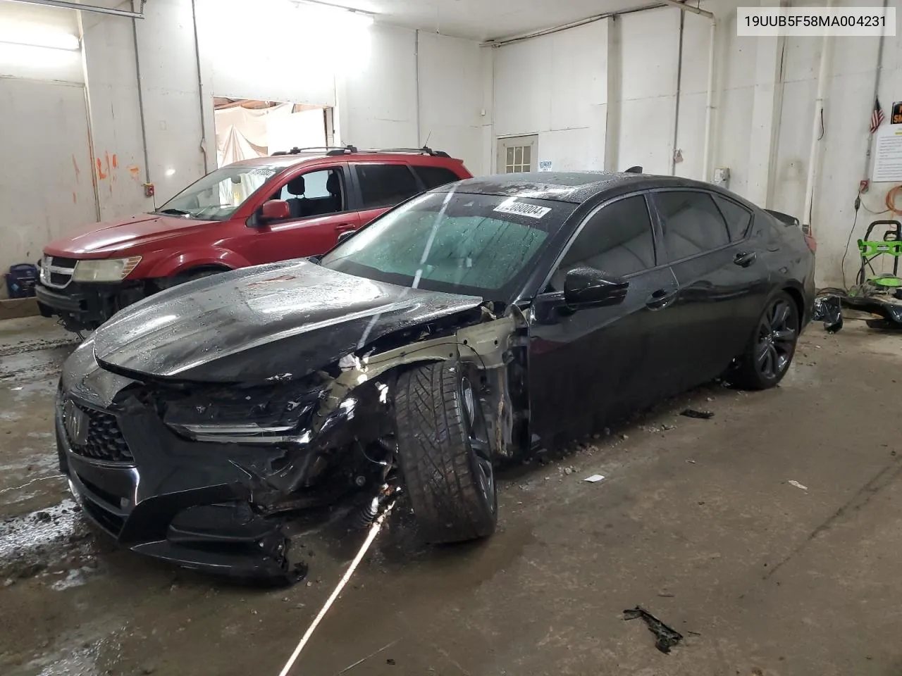 2021 Acura Tlx Tech A VIN: 19UUB5F58MA004231 Lot: 72080004