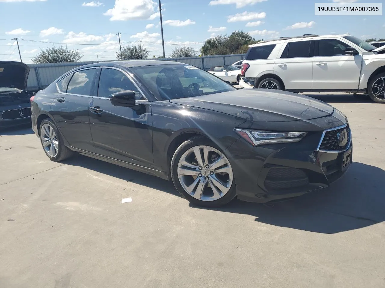 2021 Acura Tlx Technology VIN: 19UUB5F41MA007365 Lot: 72468844