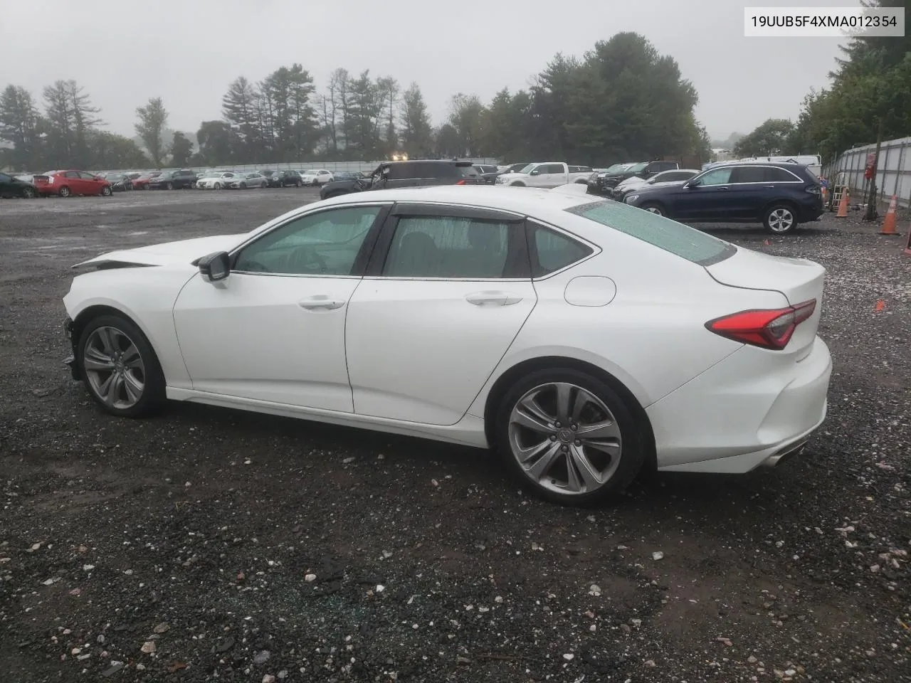 2021 Acura Tlx Technology VIN: 19UUB5F4XMA012354 Lot: 72532914