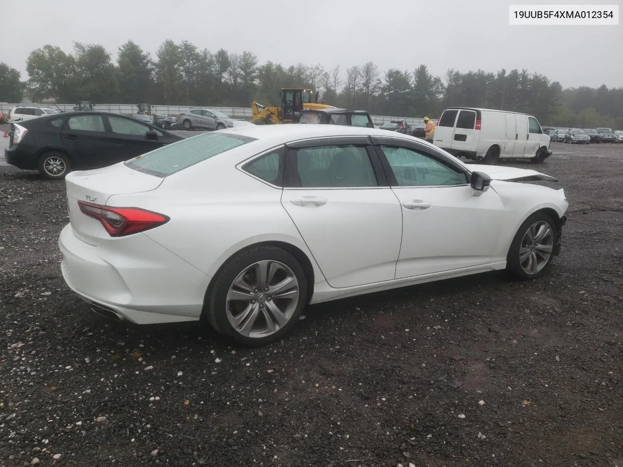 2021 Acura Tlx Technology VIN: 19UUB5F4XMA012354 Lot: 72532914