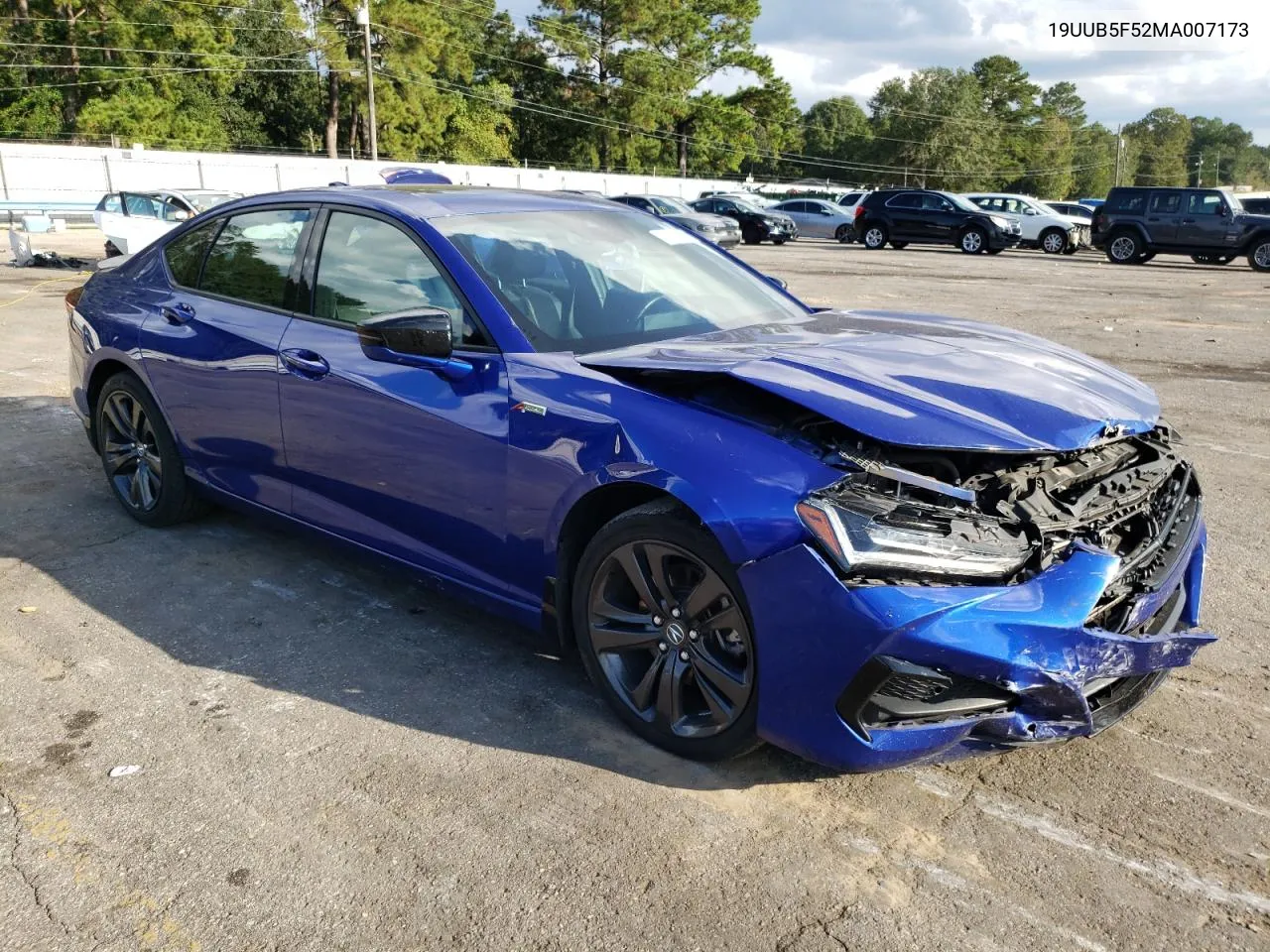 2021 Acura Tlx Tech A VIN: 19UUB5F52MA007173 Lot: 72581604