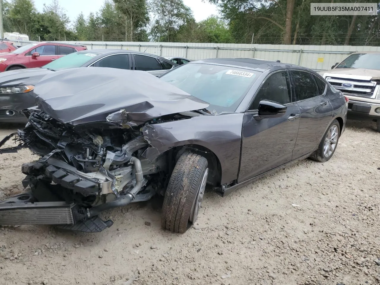 19UUB5F35MA007411 2021 Acura Tlx