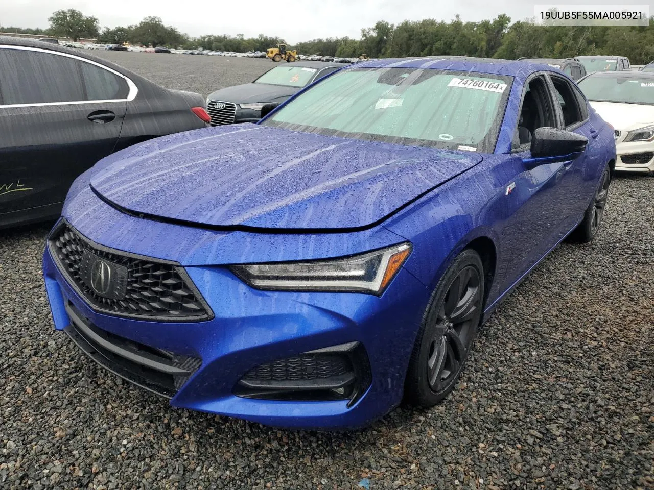 2021 Acura Tlx Tech A VIN: 19UUB5F55MA005921 Lot: 74760164