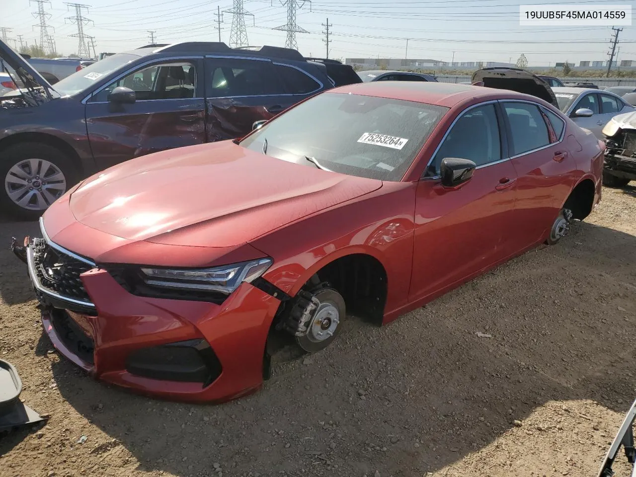 2021 Acura Tlx Technology VIN: 19UUB5F45MA014559 Lot: 75253264