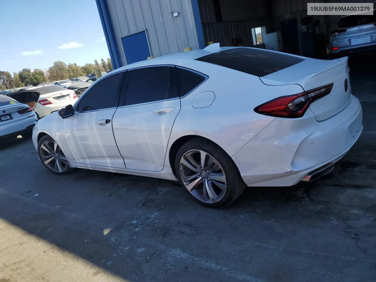 2021 Acura Tlx Advance VIN: 19UUB5F69MA001279 Lot: 75921504