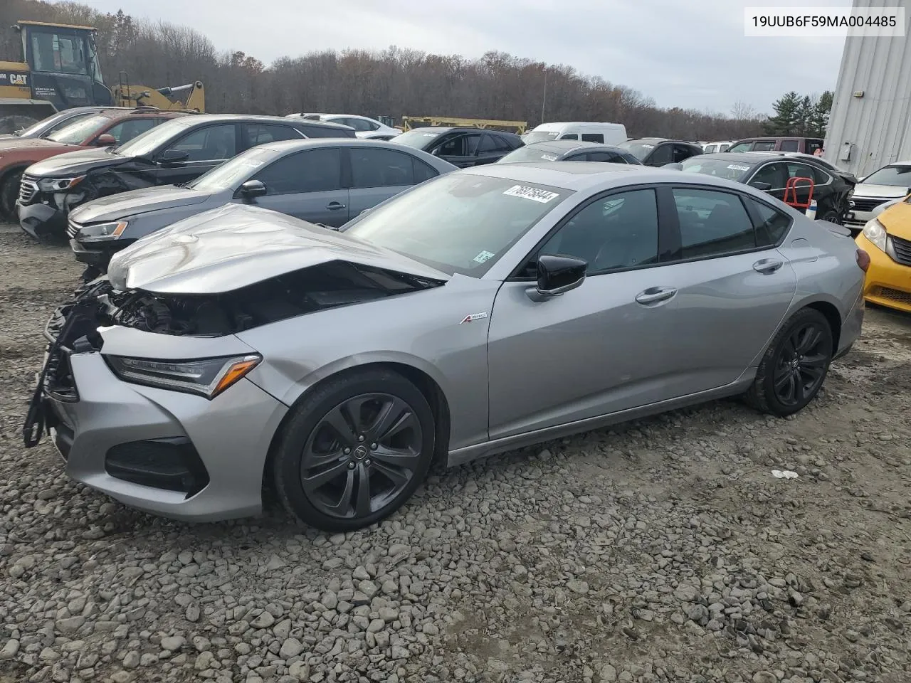 2021 Acura Tlx Tech A VIN: 19UUB6F59MA004485 Lot: 76975844