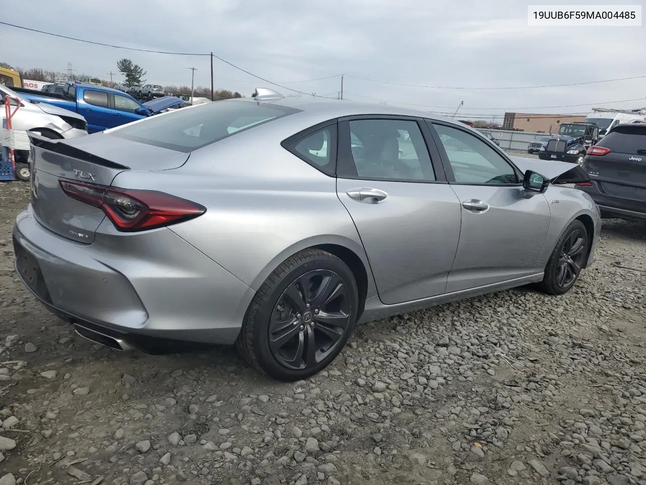 2021 Acura Tlx Tech A VIN: 19UUB6F59MA004485 Lot: 76975844