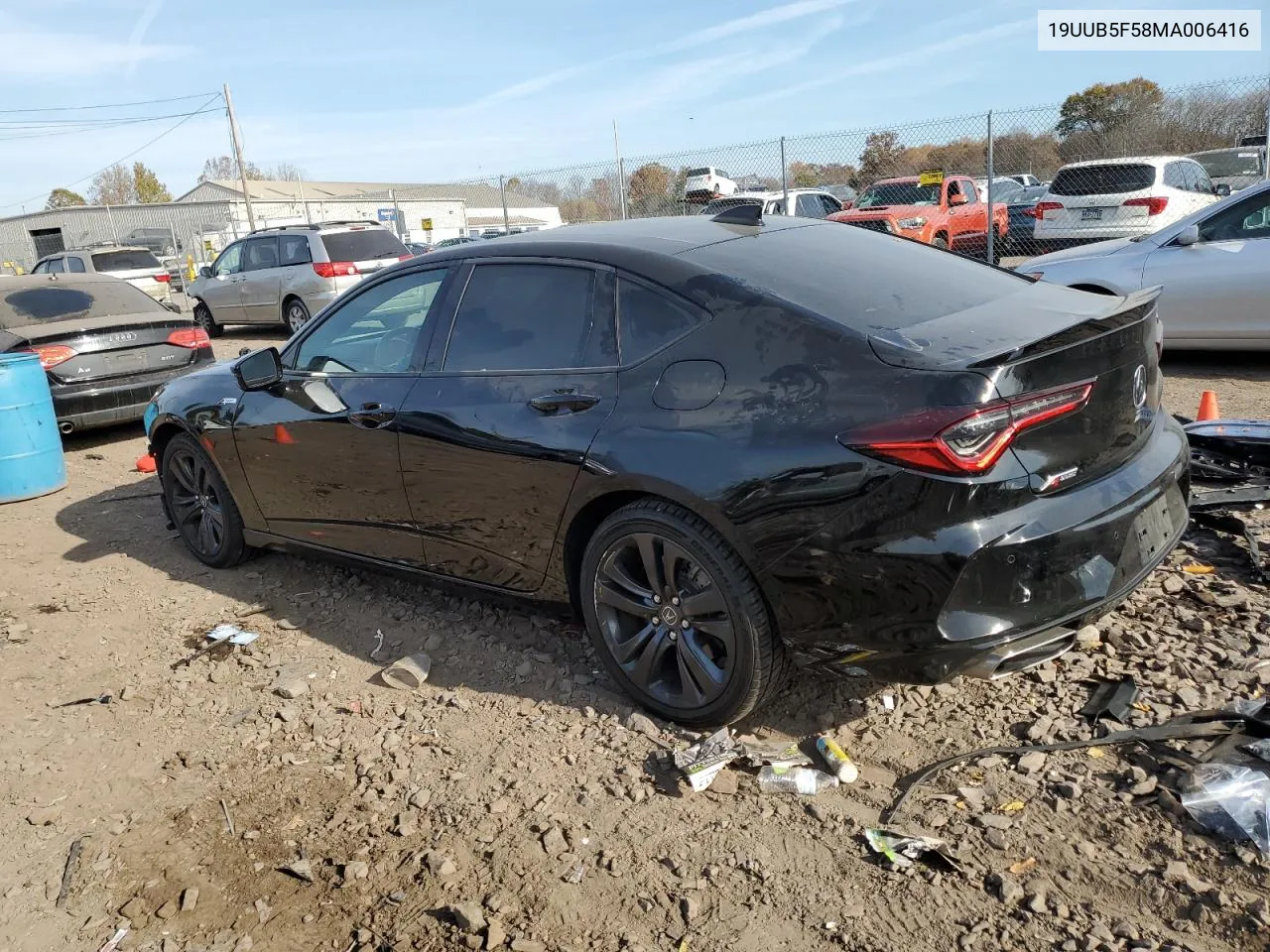 2021 Acura Tlx Tech A VIN: 19UUB5F58MA006416 Lot: 78248444