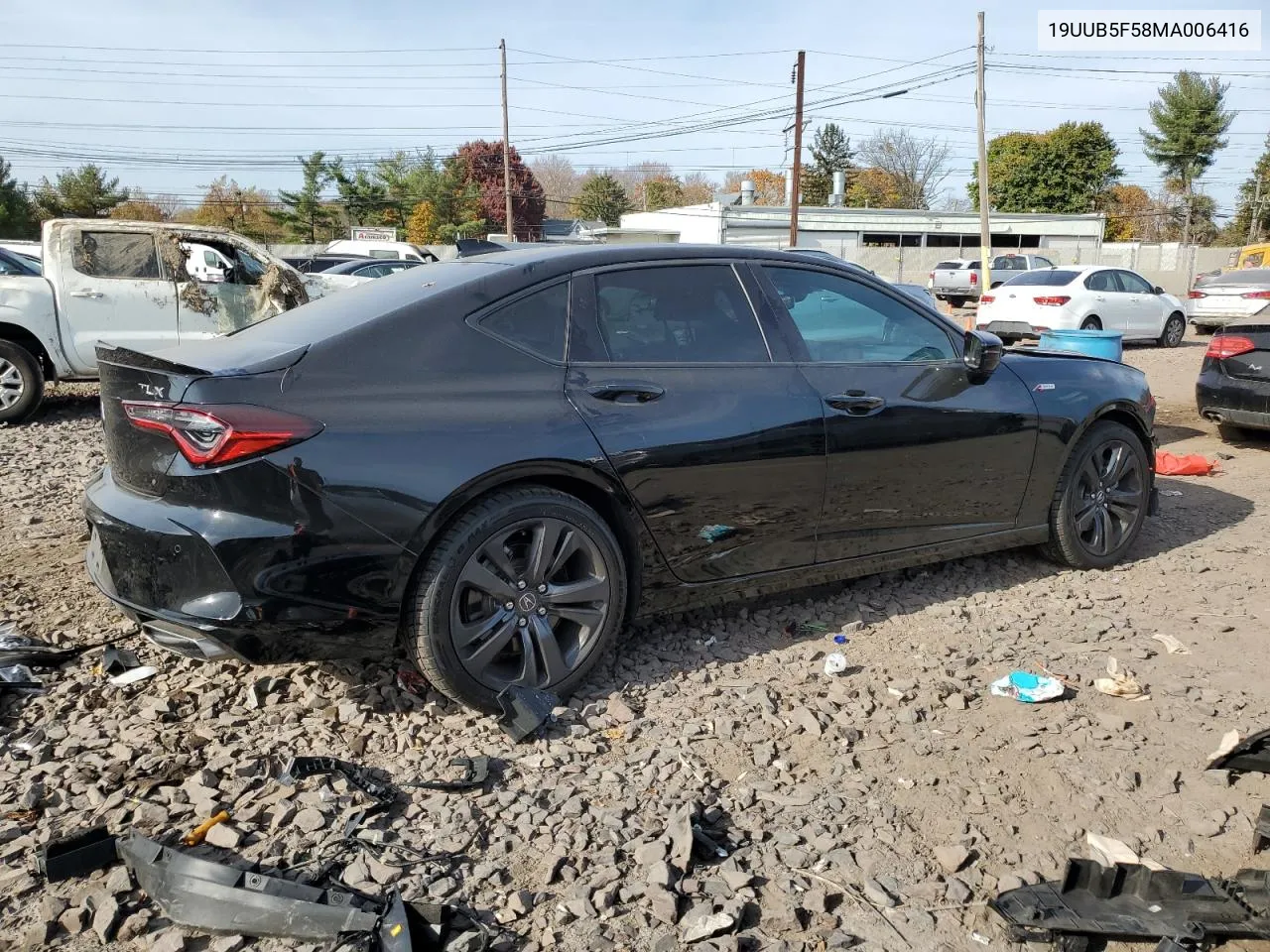 2021 Acura Tlx Tech A VIN: 19UUB5F58MA006416 Lot: 78248444