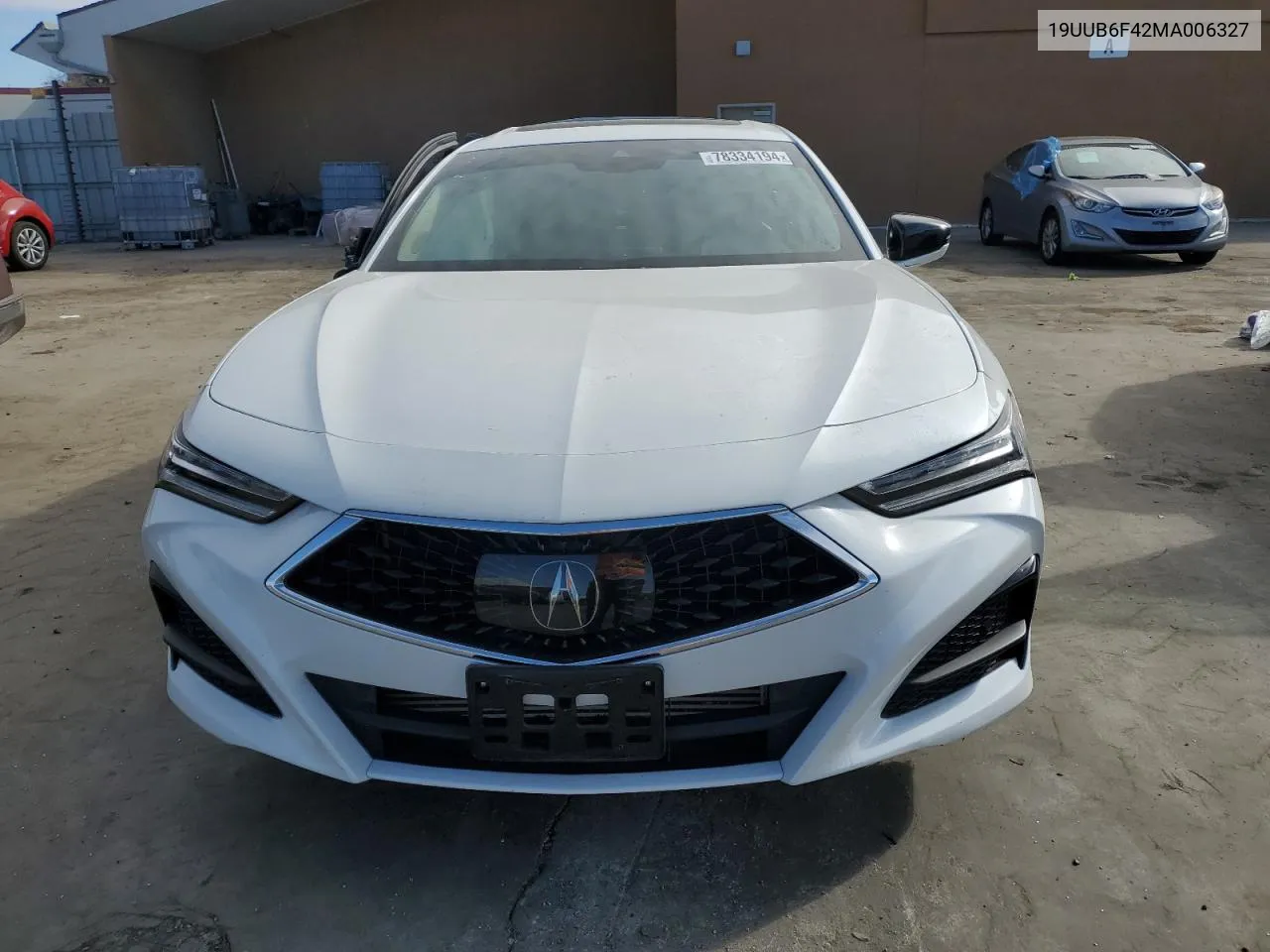 2021 Acura Tlx Technology VIN: 19UUB6F42MA006327 Lot: 78334194