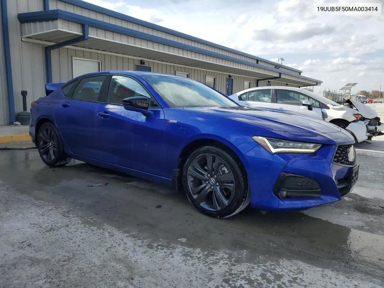 2021 Acura Tlx Tech A VIN: 19UUB5F50MA003414 Lot: 78656274