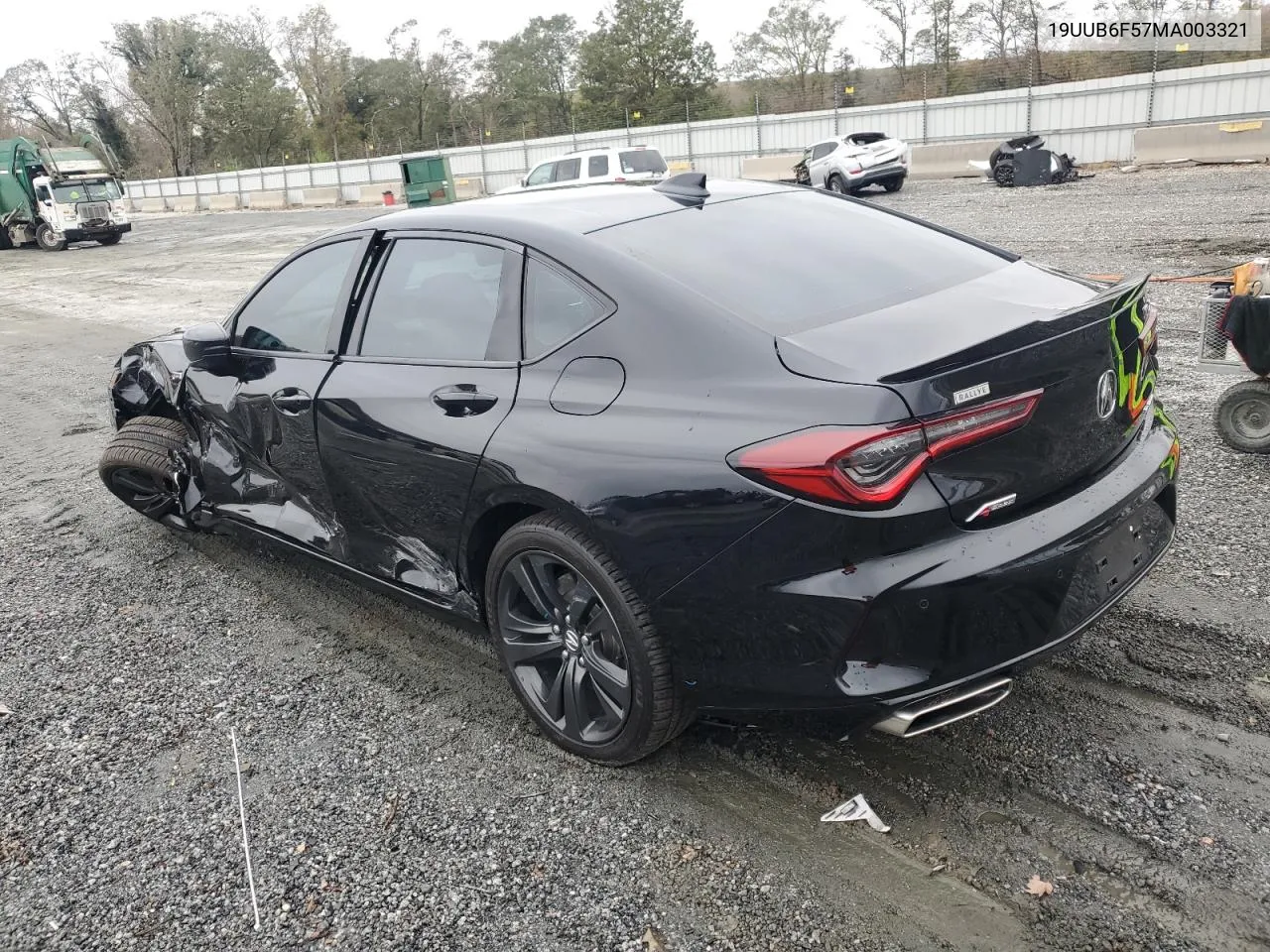 2021 Acura Tlx Tech A VIN: 19UUB6F57MA003321 Lot: 79825374