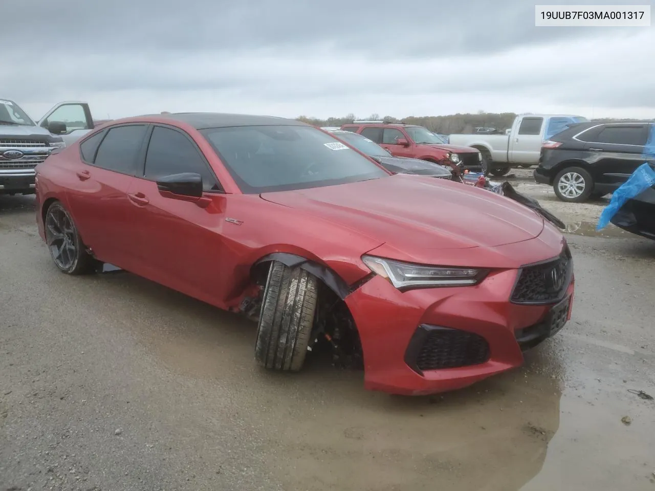 2021 Acura Tlx Type S VIN: 19UUB7F03MA001317 Lot: 80432464