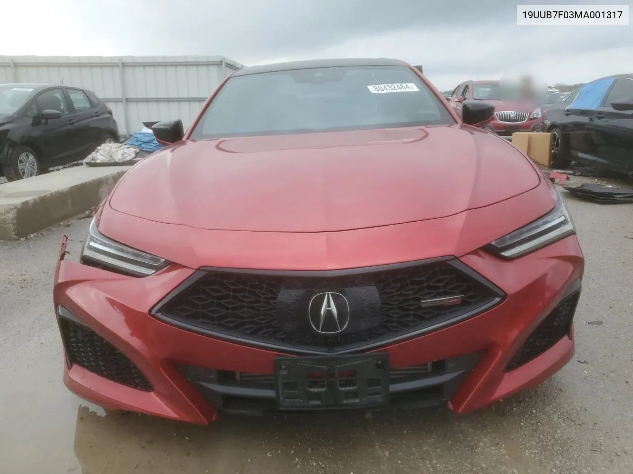 2021 Acura Tlx Type S VIN: 19UUB7F03MA001317 Lot: 80432464