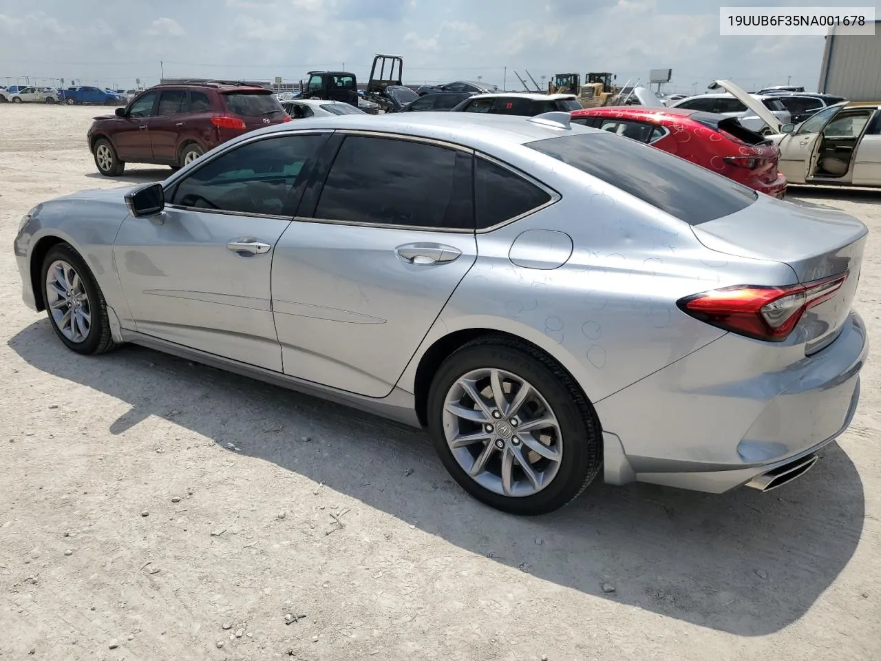 2022 Acura Tlx VIN: 19UUB6F35NA001678 Lot: 58409694