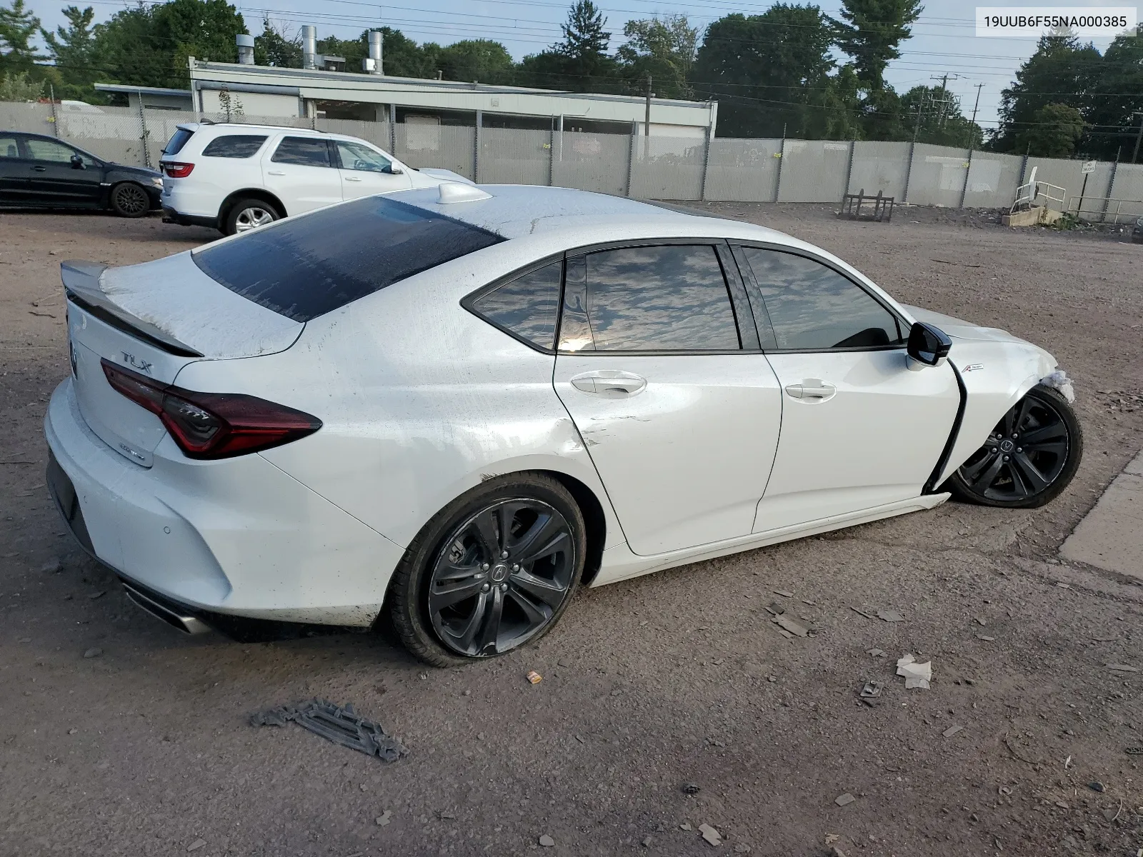 2022 Acura Tlx Tech A VIN: 19UUB6F55NA000385 Lot: 63809204