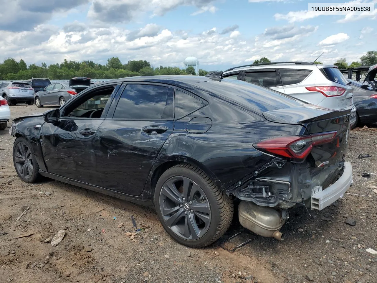 2022 Acura Tlx Tech A VIN: 19UUB5F55NA005838 Lot: 66785384