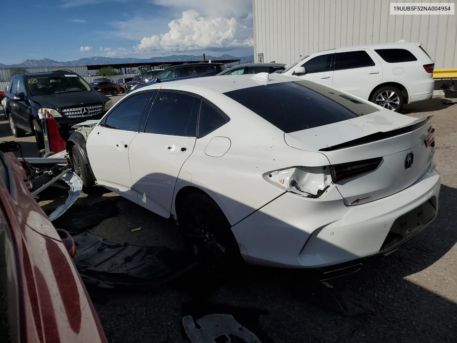 2022 Acura Tlx Tech A VIN: 19UUB5F52NA004954 Lot: 67315664