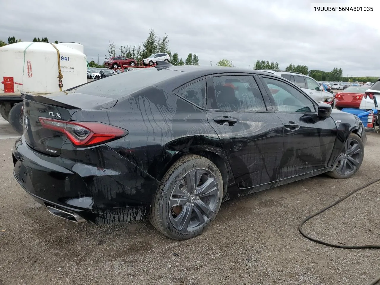 2022 Acura Tlx Tech A VIN: 19UUB6F56NA801035 Lot: 67822404