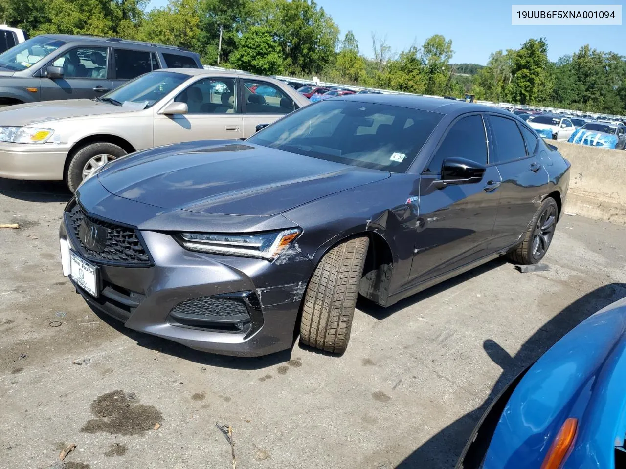 2022 Acura Tlx Tech A VIN: 19UUB6F5XNA001094 Lot: 68033734