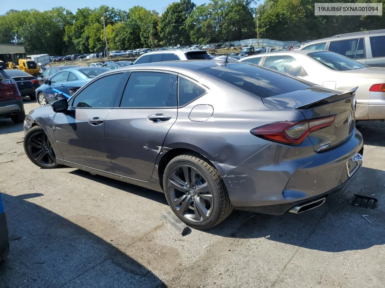 2022 Acura Tlx Tech A VIN: 19UUB6F5XNA001094 Lot: 68033734