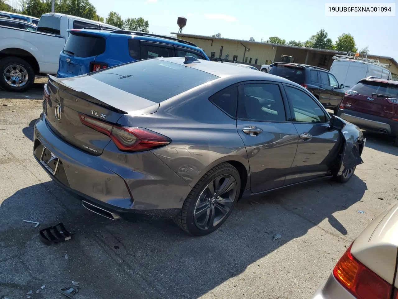 2022 Acura Tlx Tech A VIN: 19UUB6F5XNA001094 Lot: 68033734