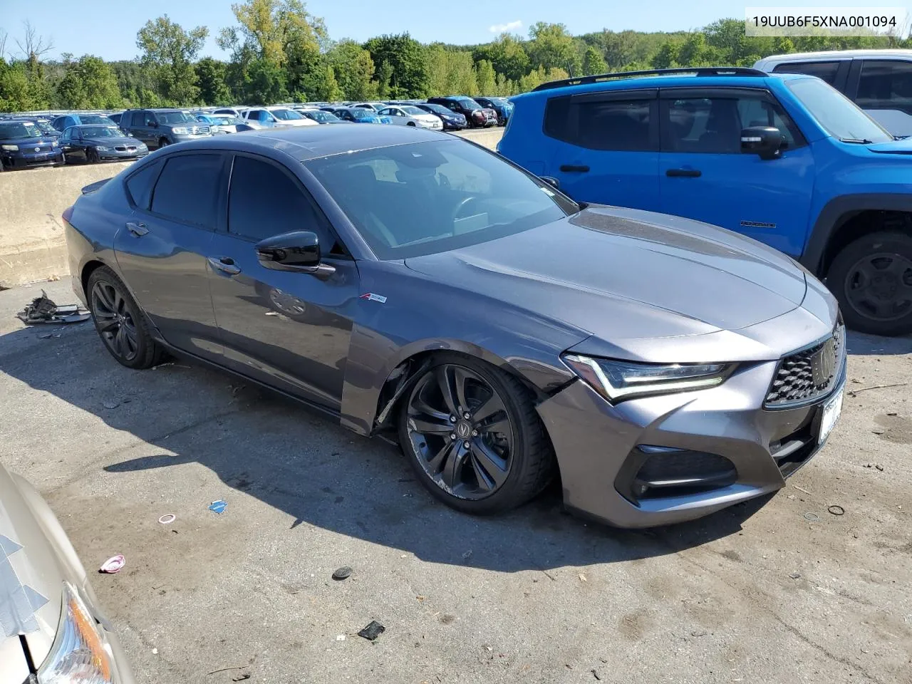 2022 Acura Tlx Tech A VIN: 19UUB6F5XNA001094 Lot: 68033734