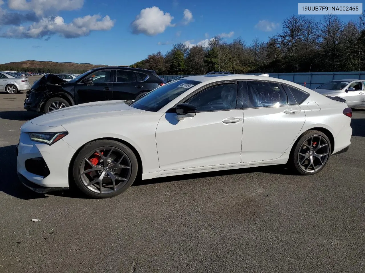 2022 Acura Tlx Type S VIN: 19UUB7F91NA002465 Lot: 68217054