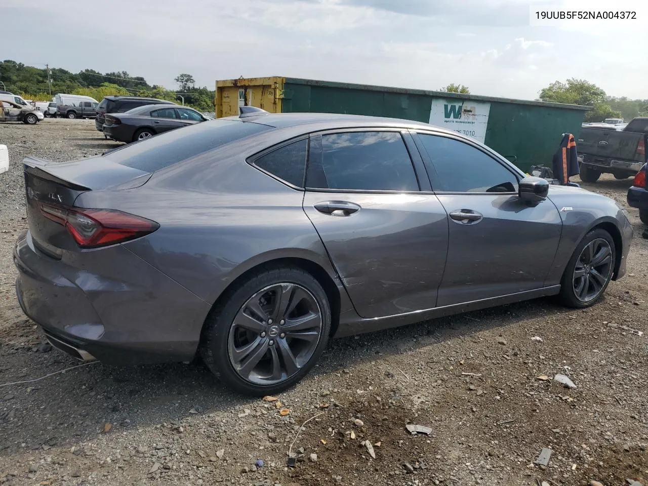 2022 Acura Tlx Tech A VIN: 19UUB5F52NA004372 Lot: 69094484