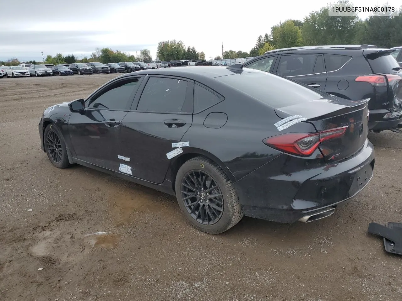 2022 Acura Tlx Tech A VIN: 19UUB6F51NA800178 Lot: 72637614