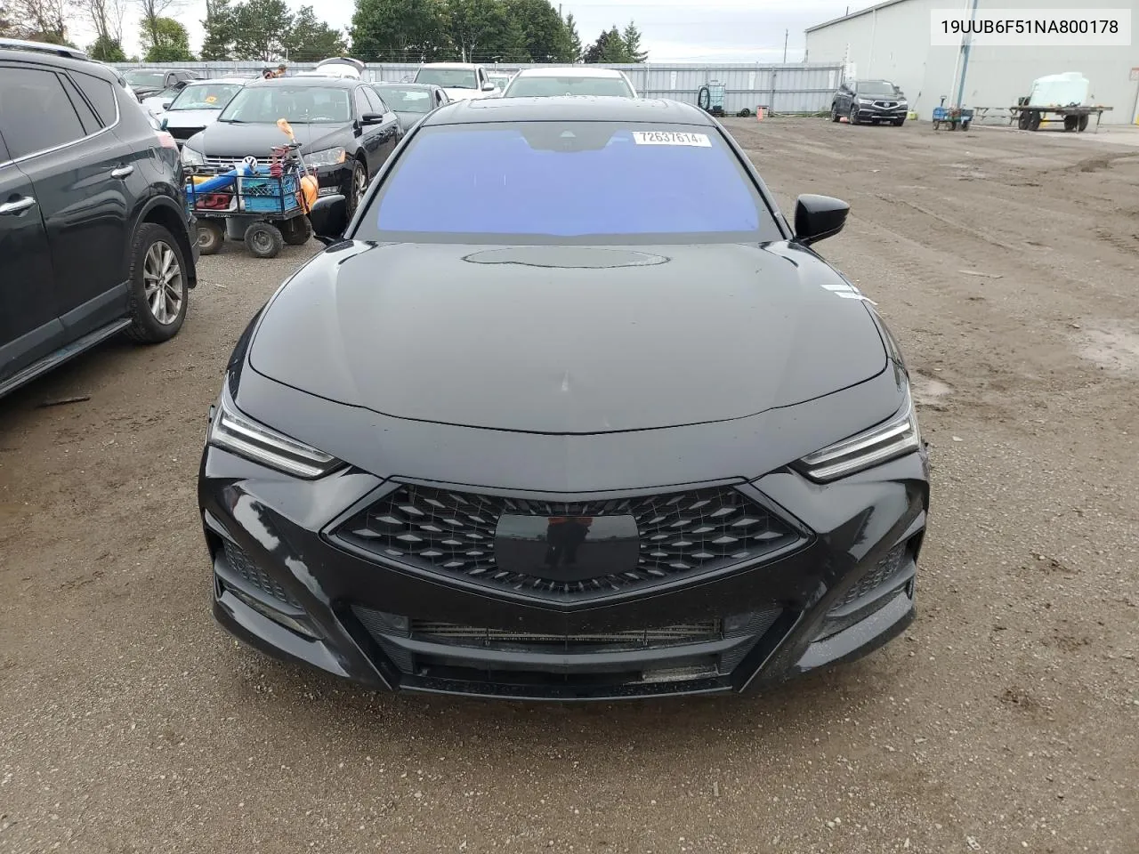 2022 Acura Tlx Tech A VIN: 19UUB6F51NA800178 Lot: 72637614