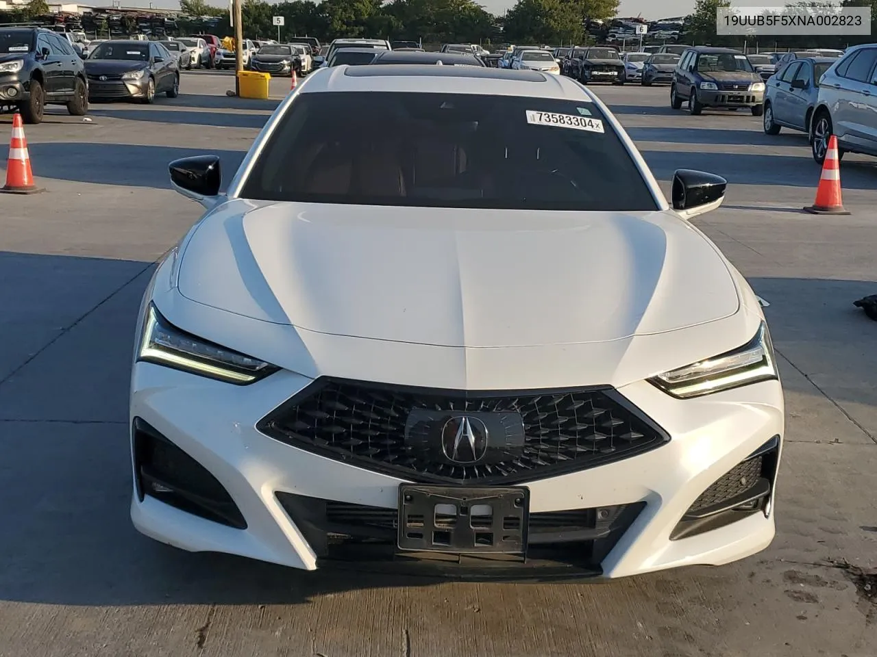 2022 Acura Tlx Tech A VIN: 19UUB5F5XNA002823 Lot: 73583304