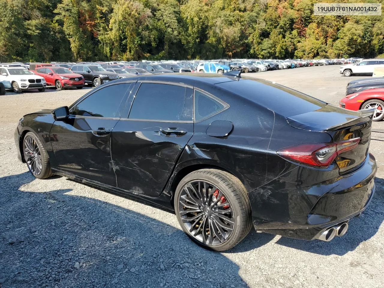 2022 Acura Tlx Type S VIN: 19UUB7F01NA001432 Lot: 75988104