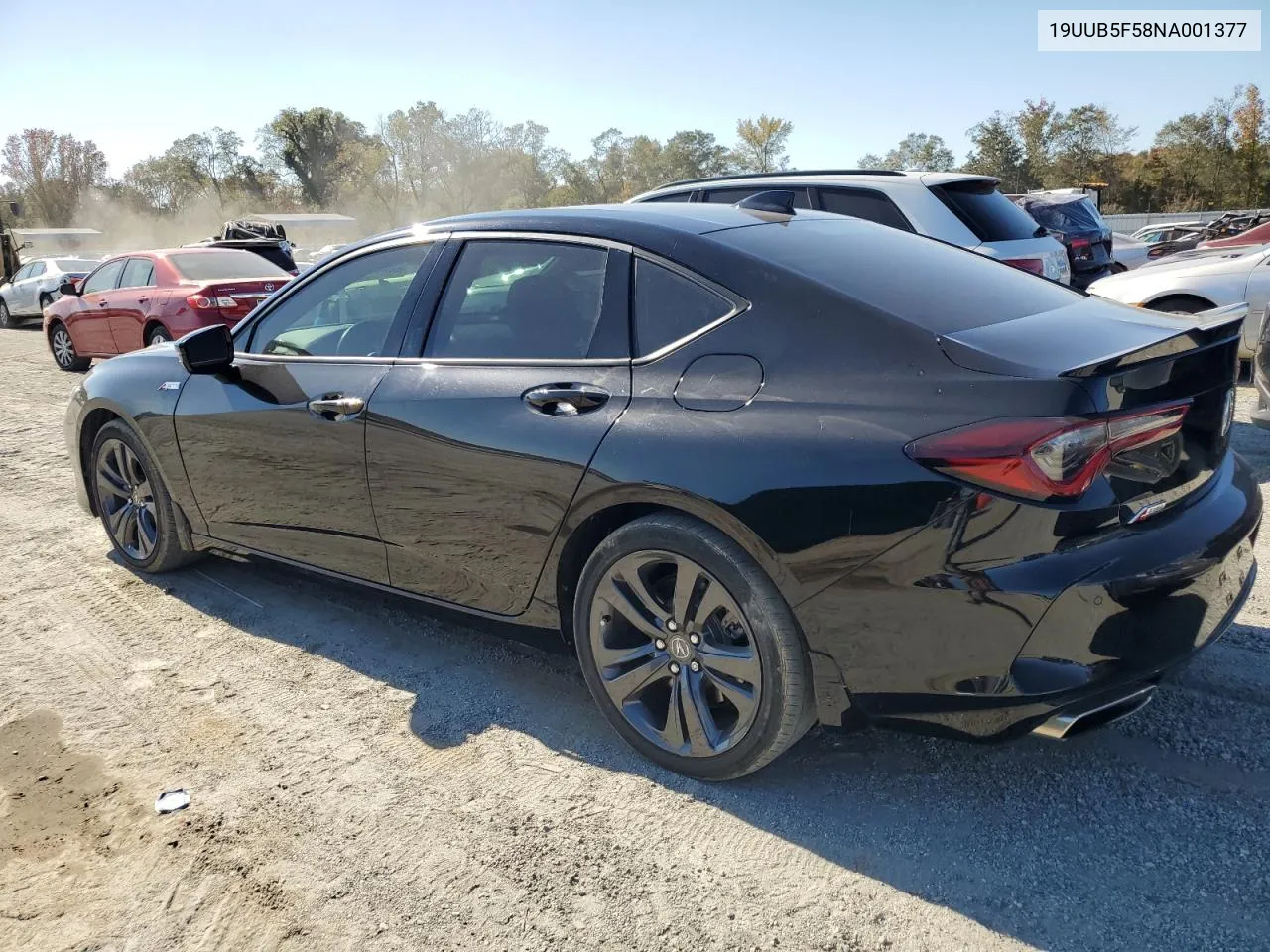 2022 Acura Tlx Tech A VIN: 19UUB5F58NA001377 Lot: 76347934