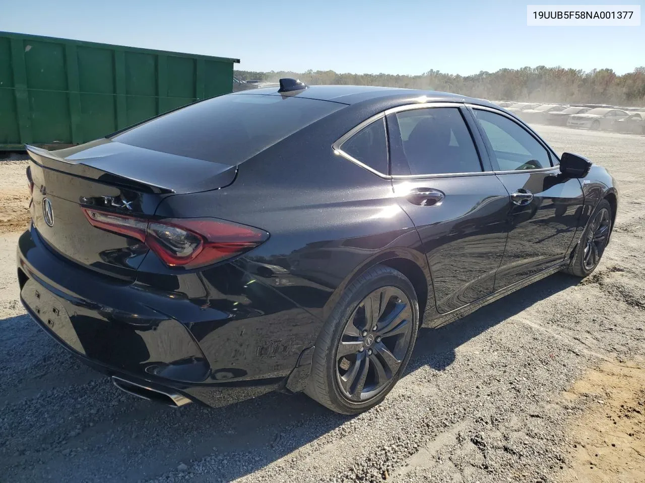 2022 Acura Tlx Tech A VIN: 19UUB5F58NA001377 Lot: 76347934