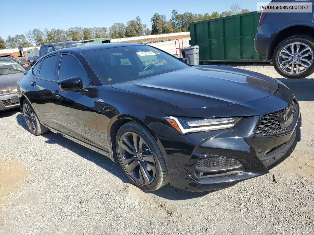 2022 Acura Tlx Tech A VIN: 19UUB5F58NA001377 Lot: 76347934