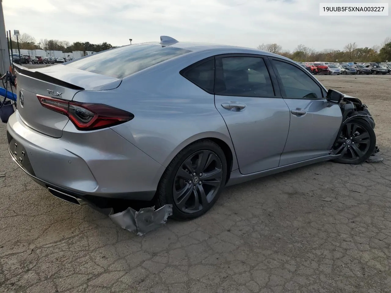 2022 Acura Tlx Tech A VIN: 19UUB5F5XNA003227 Lot: 77649154