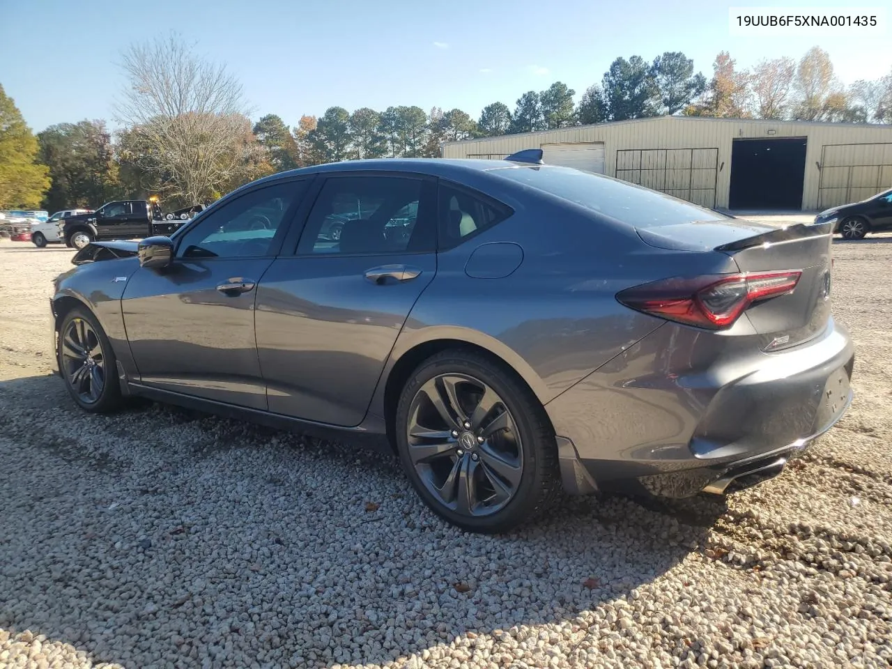 2022 Acura Tlx Tech A VIN: 19UUB6F5XNA001435 Lot: 78351394